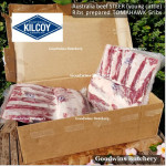 Beef rib TOMAHAWK Australia STEER (young cattle) DIAMANTINA frozen portioned 1 rib +/- 1.6kg (price/kg)